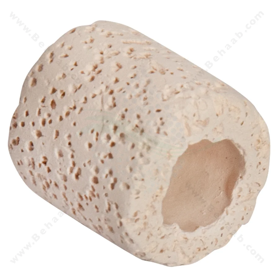 سرامیک آکواریوم ایستا حجم 0.5 لیتر سایز L - Power Material Bio Ceramic Rings Aquarium Filter Media