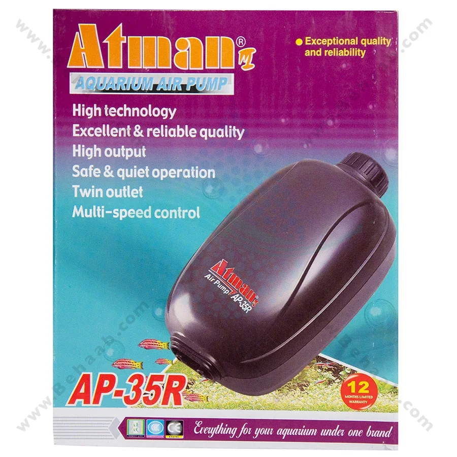 پمپ هوا آکواریوم آتمن مدل AP-35R - Aquarium Air Pumps Atman Model AP-35R