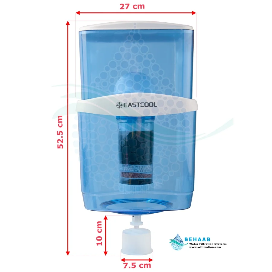 مخزن آبسردکن تصفیه دار ایستکول TM-P22 - EASTCOOL TM-P22 Water Filtration System for Top-Load Water Dispensers