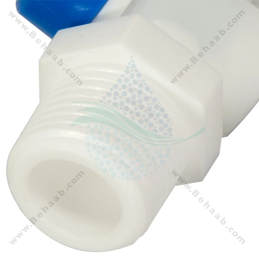 شیر بین راهی یک دوم رزوه به یک چهارم فیتینگی مدل WBV-06 - Water Purifier Ball Valve WBV-06