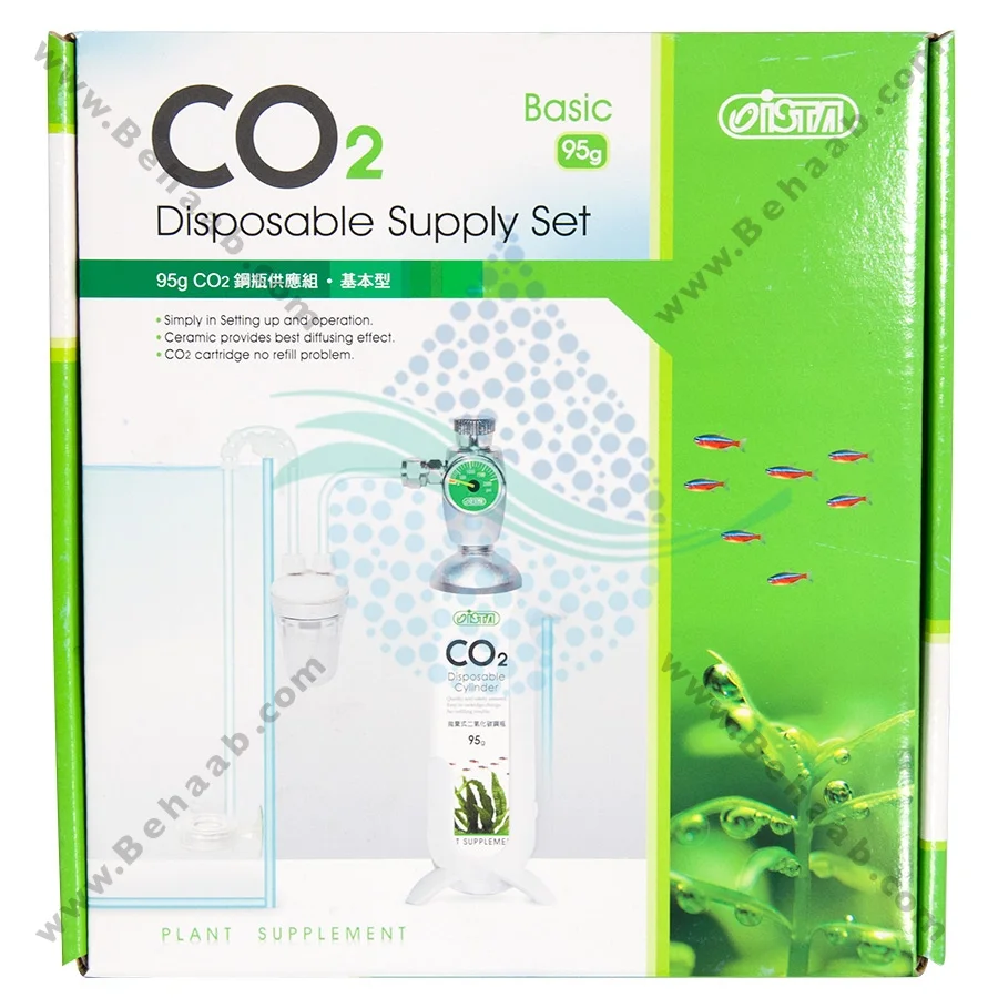 ست دی اکسید کربنCO2 آکواریوم ایستا I-687 - ISTA Disposable CO2 Supply Set - Basic 95g Model I-687