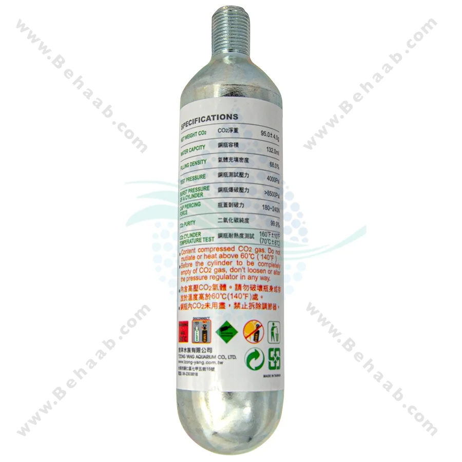 کپسول دی اکسید کربن 95 گرمی ایستا - ISTA Aquarium Disposable CO2 cylinder