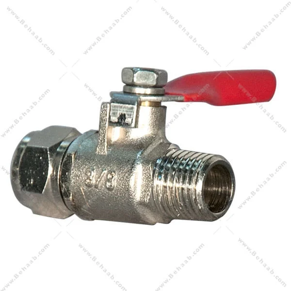 شیر ورودی دستگاه تصفیه آب نیمه صنعتی 1/4 به 3/8 - Semi-Industrial Water Purifier Inlet Ball Valve