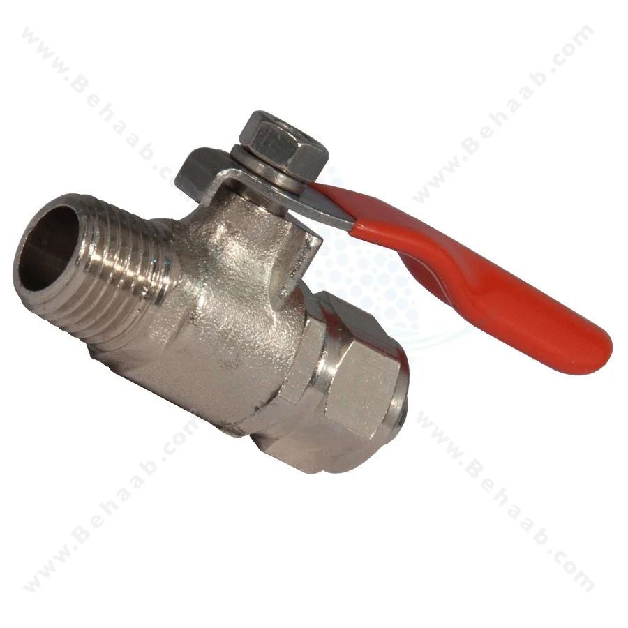 شیر ورودی دستگاه تصفیه آب نیمه صنعتی 1/4 به 3/8 - Semi-Industrial Water Purifier Inlet Ball Valve