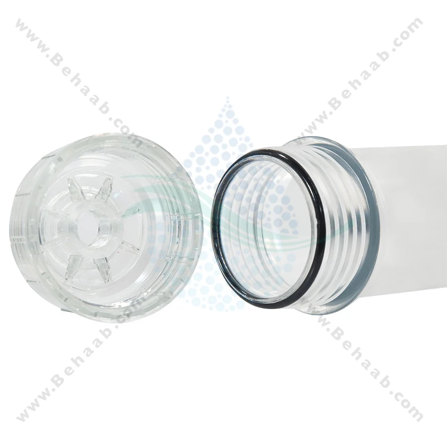کارتریج اینلاین فیلتر تصفیه آب - 10 inch Clear Refillable Filter In-Line Housing