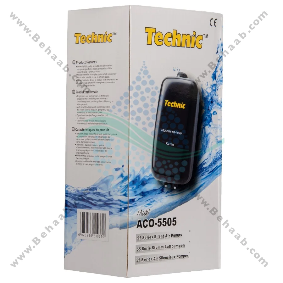 پمپ هوا آکواریوم تکنیک مدل ACO-5505 - Aquarium Air Pumps Technic Model ACO-5505