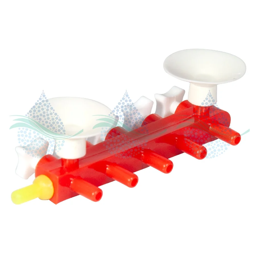 شیر تقسیم هوا آکواریوم 5 راهه - 5Way Aquarium Air Flow Control Lever Valve