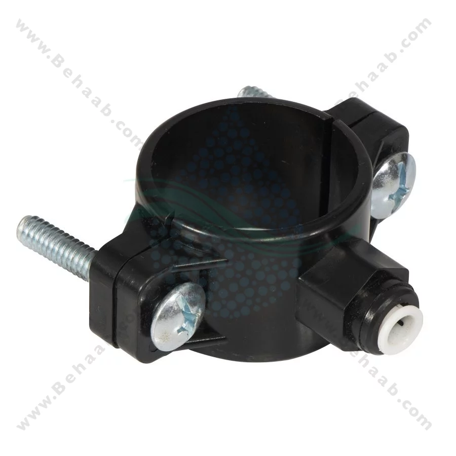 بست فاضلاب تصفیه آب مدل اتصال فیتینگی - Drain Saddle Valve with 1/4" Quick Connect for Reverse Osmosis Systems