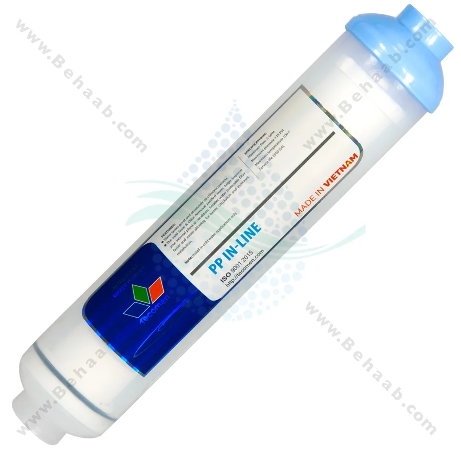 فیلتر اینلاین الیافی تکومن 1 میکرون - Inline Sediment Water Filters Tecomen