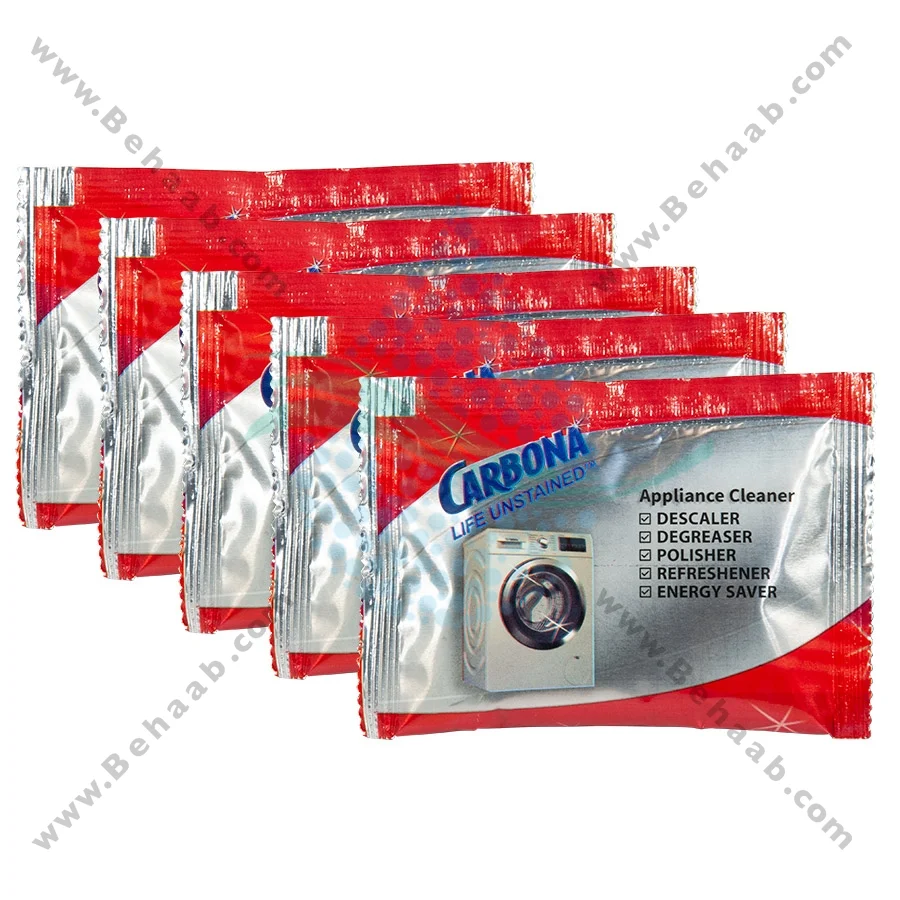 پودر جرم گیر لباسشویی و ظرفشویی ال جی مدل Carbona - Carbona LG Washing Machine and Dishwasher Cleaner and Descaler