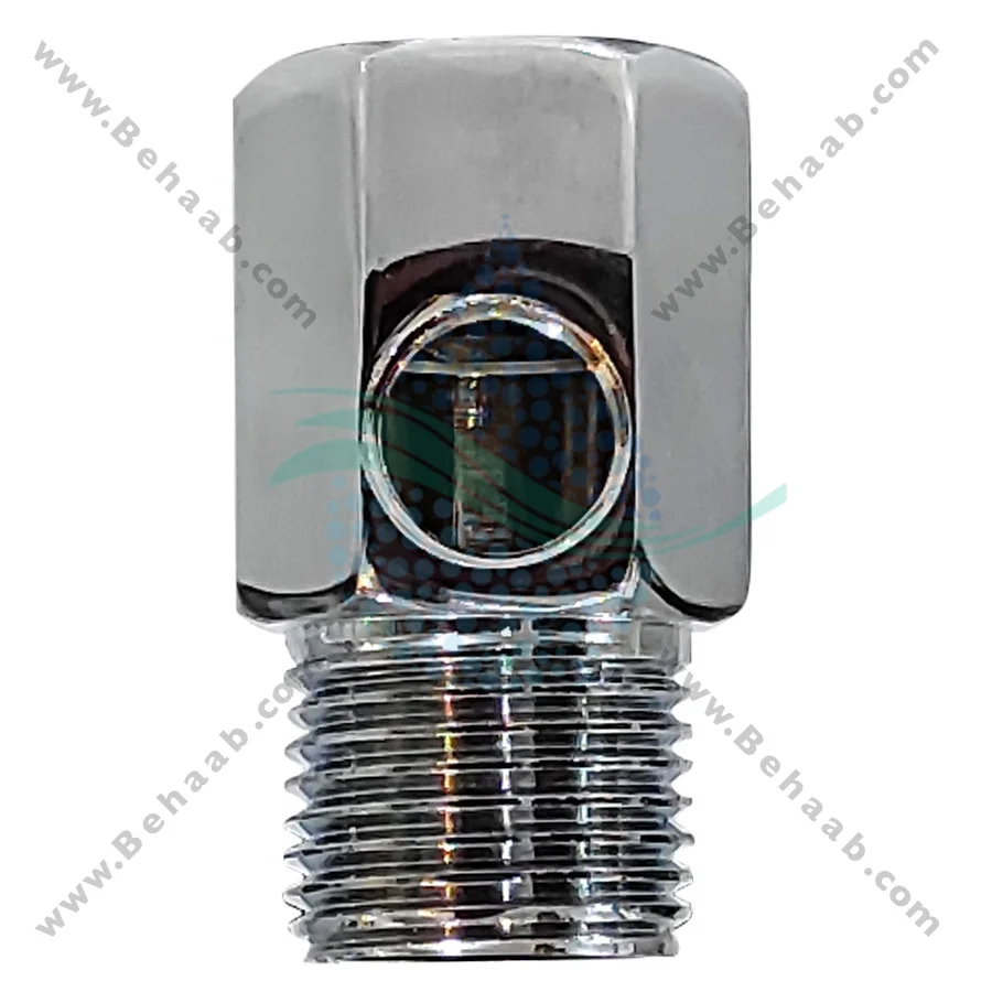 سه راه ورودی استیل تصفیه آب 1/2 پایه کوتاه - Steel Inlet Valve Connector Ro Water Filter Purifier