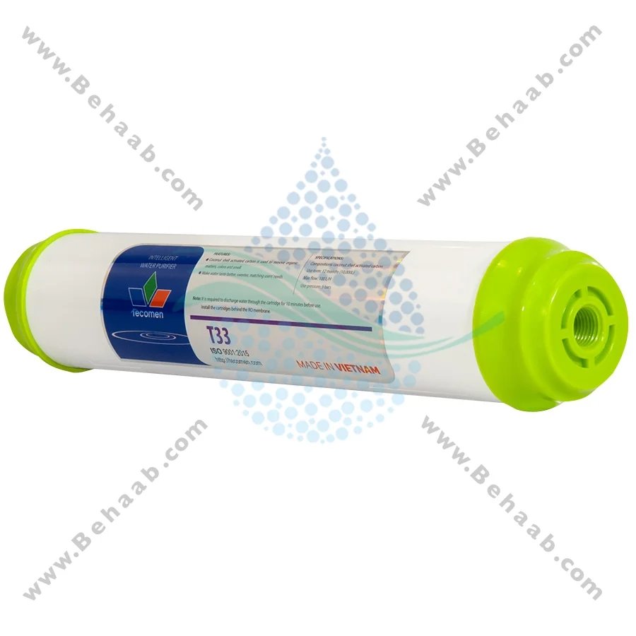 فیلتر پست کربن تکومن - Post Activated Carbon PAC Water Filter Tecomen T33