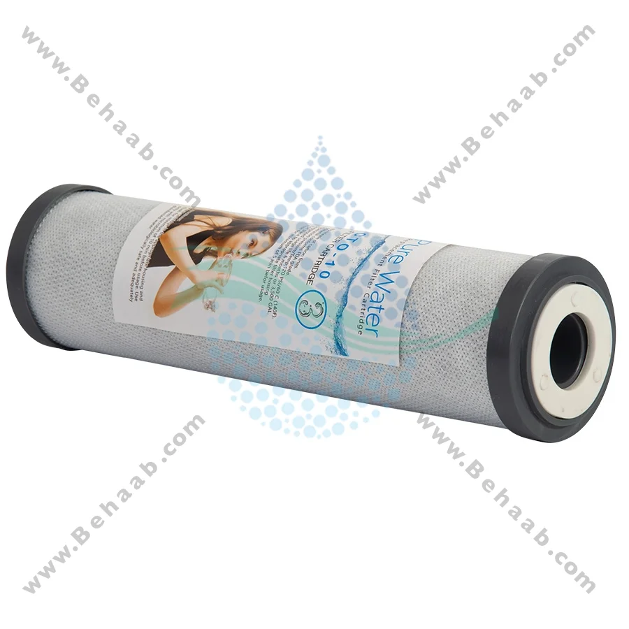 فیلتر کربن بلاک پیور واتر - CTO 10 inch Activated Carbon Block Filter Cartridge Pure Water