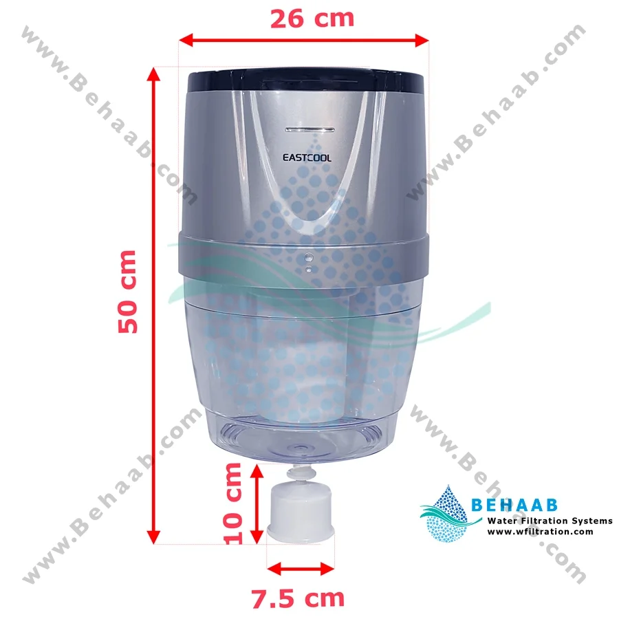 مخزن آبسردکن تصفیه دار ایستکول - EASTCOOL Water Filtration System for Top-Load Water Dispensers
