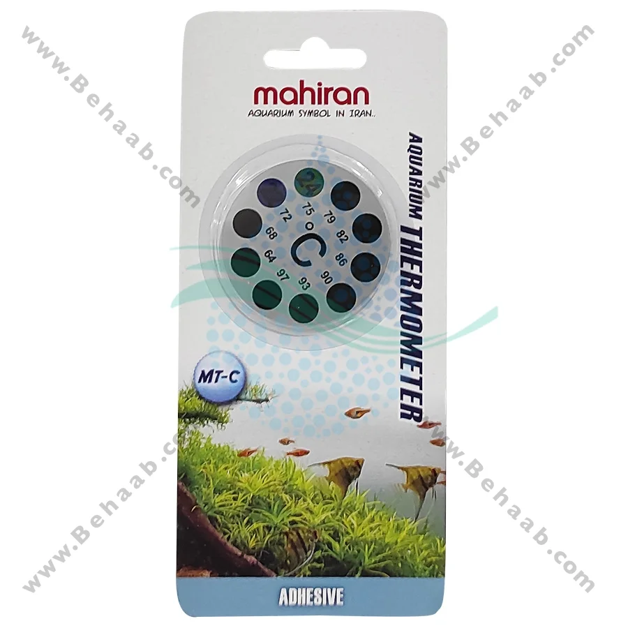 دماسنج نواری آکواریوم ماهیران مدل MT-C - Adhesive Strip Thermometer Aquarium MT-C