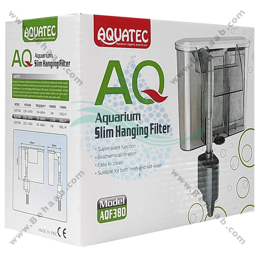 فیلتر هنگان آکواتک مدل AQF350 - Aquarium AQUATEC Hang-On Filter AQF350