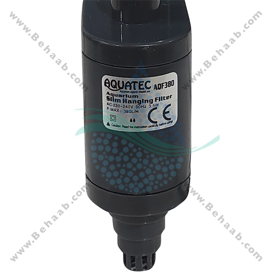 فیلتر هنگان آکواتک مدل AQF380 - AQUATEC Aquarium slim Hanging Filter AQF380