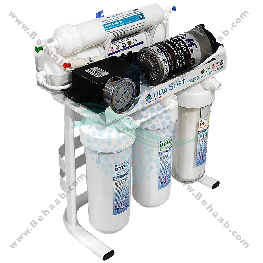 تصفیه آب نیمه صنعتی 100 گالن آکوا سافت CWF_1001 - Aqua Soft 100 GPD Commercial Reverse Osmosis Water Filtration System CWF_1001