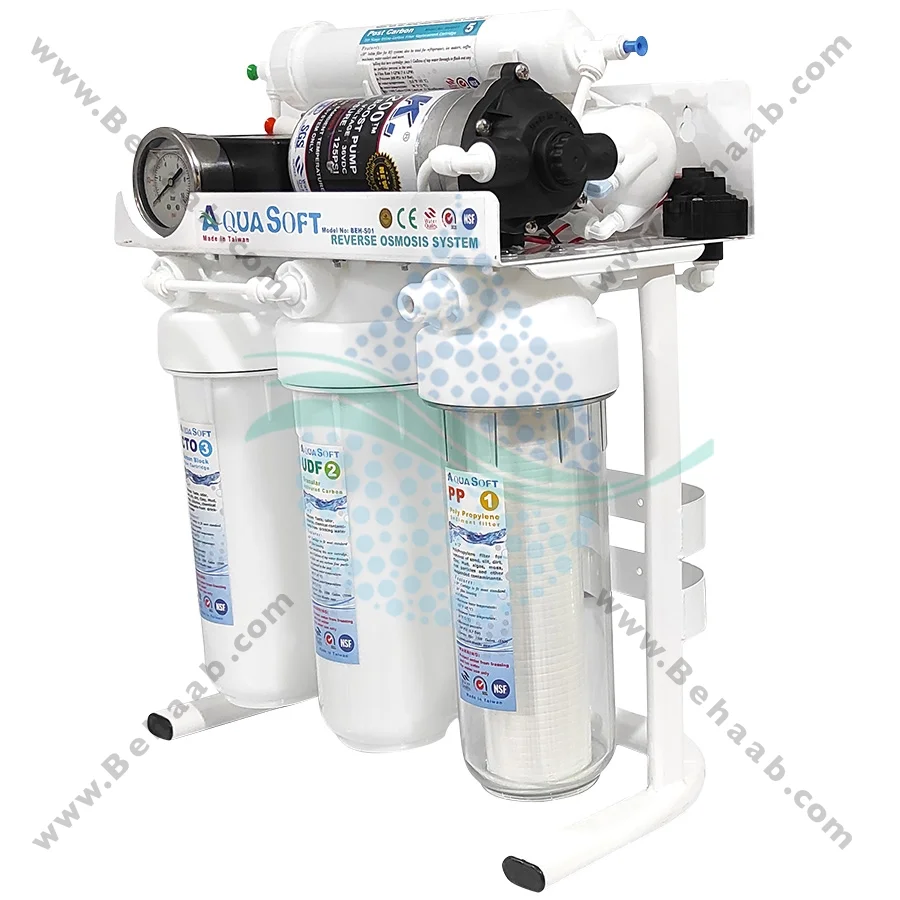 تصفیه آب نیمه صنعتی 100 گالن آکوا سافت CWF_1001 - Aqua Soft 100 GPD Commercial Reverse Osmosis Water Filtration System CWF_1001