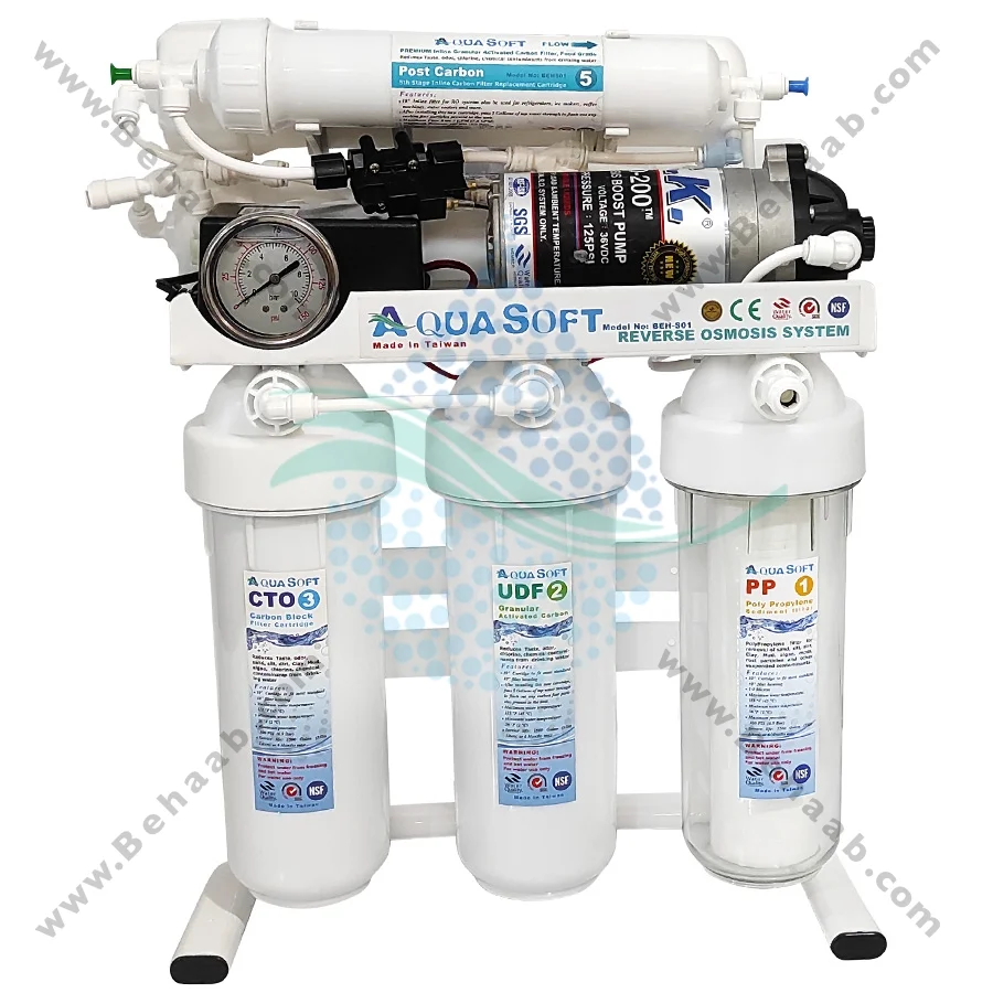 تصفیه آب نیمه صنعتی 150 گالن آکوا سافت CWF_1501 - Aqua Soft 150 GPD Commercial Reverse Osmosis Water Filtration System CWF_1501