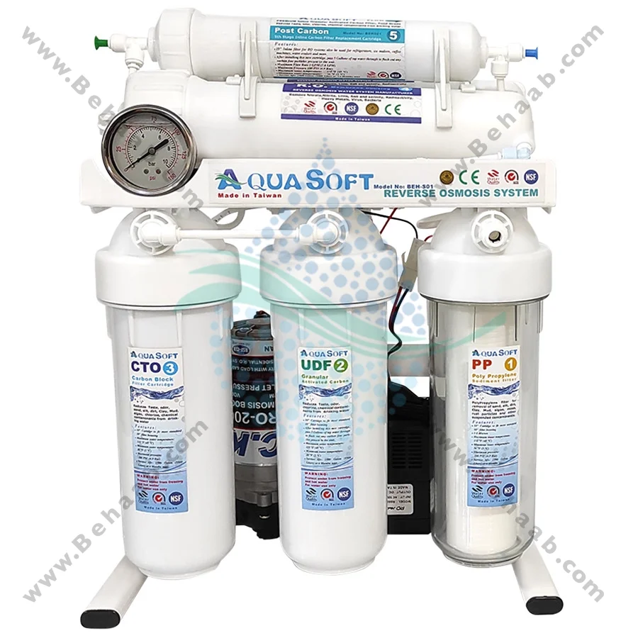 تصفیه آب نیمه صنعتی 200 گالن آکوا سافت CWF-2001 - Aqua Soft 200 GPD Commercial Reverse Osmosis Water Filtration System CWF_2001