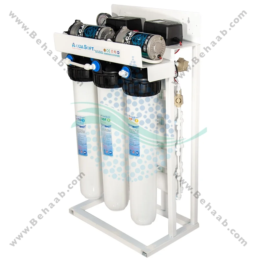 تصفیه آب نیمه صنعتی 400 گالن آکوا سافت CWF_4001 - Aqua Soft 400 GPD Commercial Reverse Osmosis Water Filtration System CWF_4001