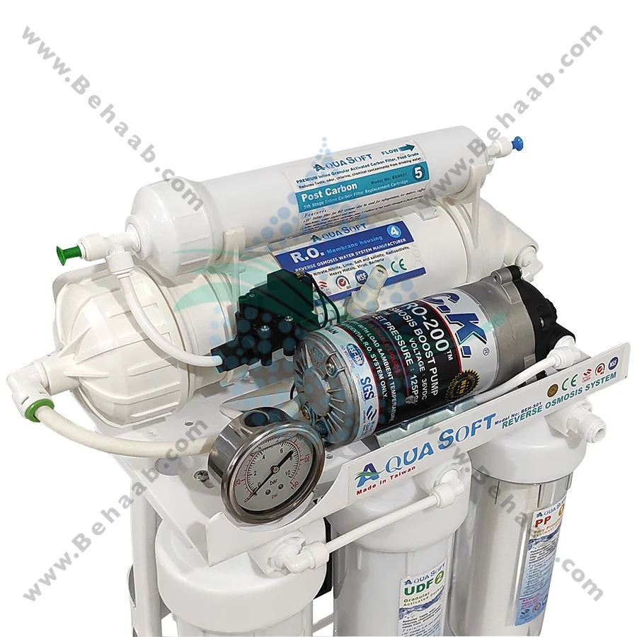 تصفیه آب نیمه صنعتی 400 گالن آکوا سافت CWF_4003 - Aqua Soft 400 GPD Commercial Reverse Osmosis Water Filtration System CWF_4003