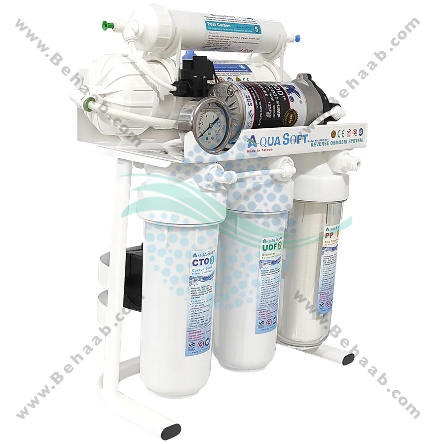 تصفیه آب نیمه صنعتی 400 گالن آکوا سافت CWF_4003 - Aqua Soft 400 GPD Commercial Reverse Osmosis Water Filtration System CWF_4003