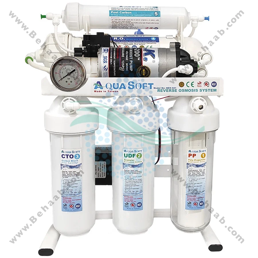 تصفیه آب نیمه صنعتی 400 گالن آکوا سافت CWF_4003 - Aqua Soft 400 GPD Commercial Reverse Osmosis Water Filtration System CWF_4003