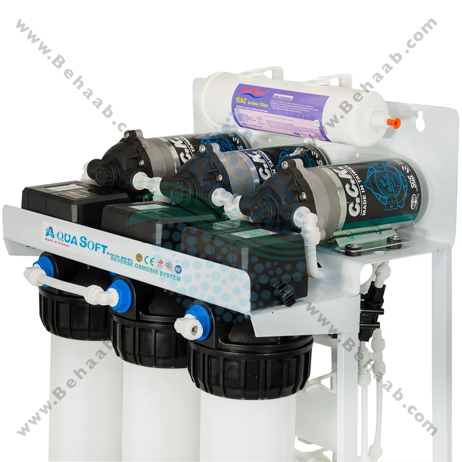 تصفیه آب نیمه صنعتی 600 گالن آکوا سافت CWF_6001 - Aqua Soft 600 GPD Commercial Reverse Osmosis Water Filtration System CWF_6001