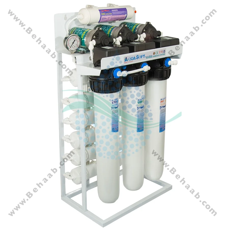 تصفیه آب نیمه صنعتی 600 گالن آکوا سافت CWF_6001 - Aqua Soft 600 GPD Commercial Reverse Osmosis Water Filtration System CWF_6001