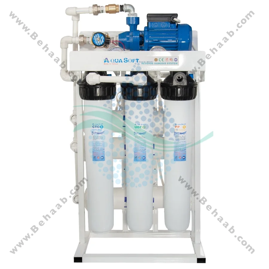 تصفیه آب نیمه صنعتی 1200 گالن آکوا سافت - Aqua Soft 1200 GPD Commercial Reverse Osmosis Water Filtration System