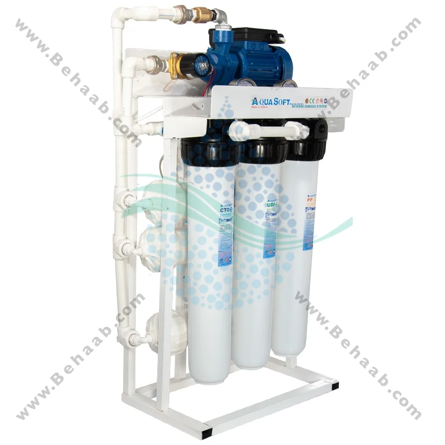 تصفیه آب نیمه صنعتی 1200 گالن آکوا سافت - Aqua Soft 1200 GPD Commercial Reverse Osmosis Water Filtration System