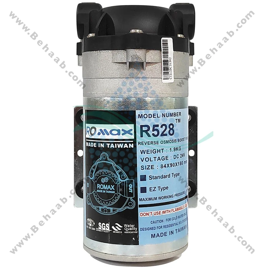پمپ تصفیه آب خانگی Romax مدل R528 - Reverse Osmosis Booster Pumps Romax Model R528