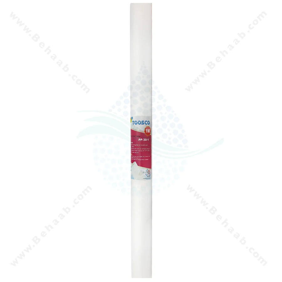 فیلتر الیافی 30 اینچ اسلیم 1 میکرون توس - 30inch Sediment Polypropylene Water Filter 1 Micron TOOS