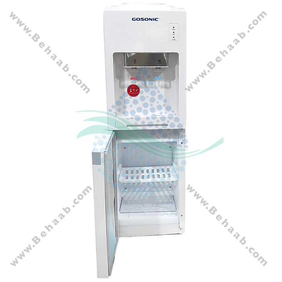 آبسردکن گوسونیک یخچال دار مدل GWD-521 - GOSONIC Water Dispenser with Refrigeratorm Hot and Cold Model GWD-521