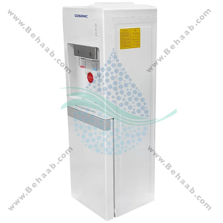 آبسردکن گوسونیک یخچال دار مدل GWD-521 - GOSONIC Water Dispenser with Refrigeratorm Hot and Cold Model GWD-521