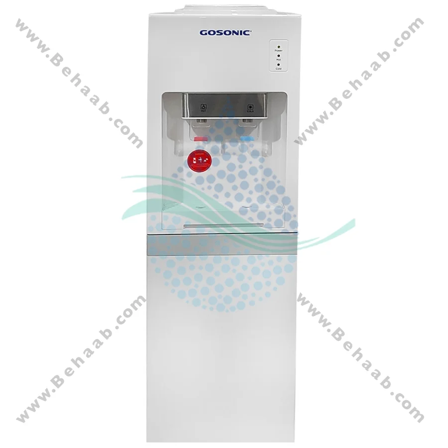 آبسردکن گوسونیک یخچال دار مدل GWD-521 - GOSONIC Water Dispenser with Refrigeratorm Hot and Cold Model GWD-521