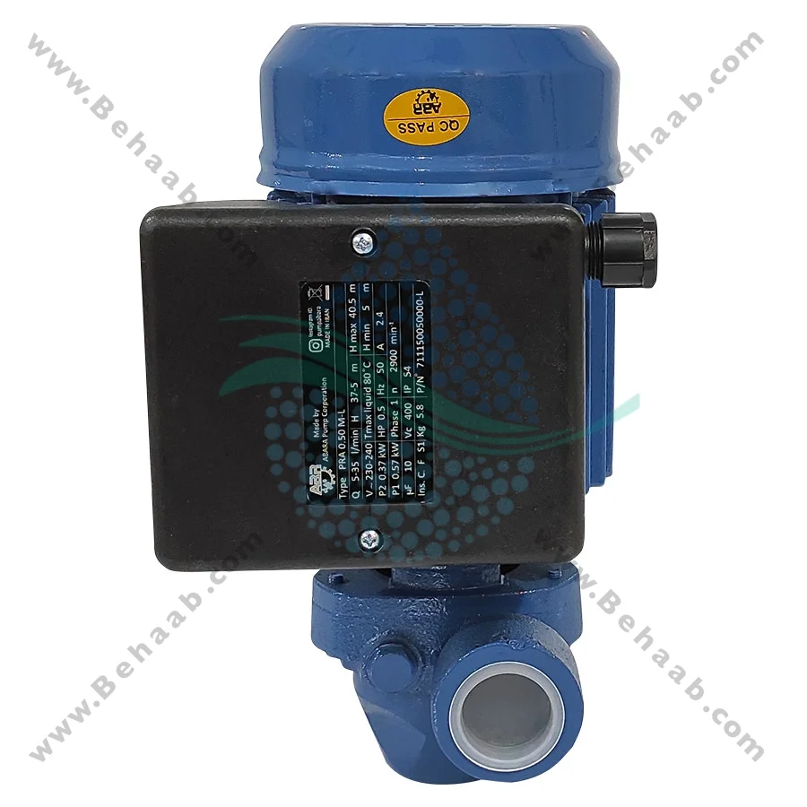 پمپ آب نیم اسب ابارا مدل PRA 0.50 ML - Ebara 0.5 hp Pump Model PRA 0.50 ML