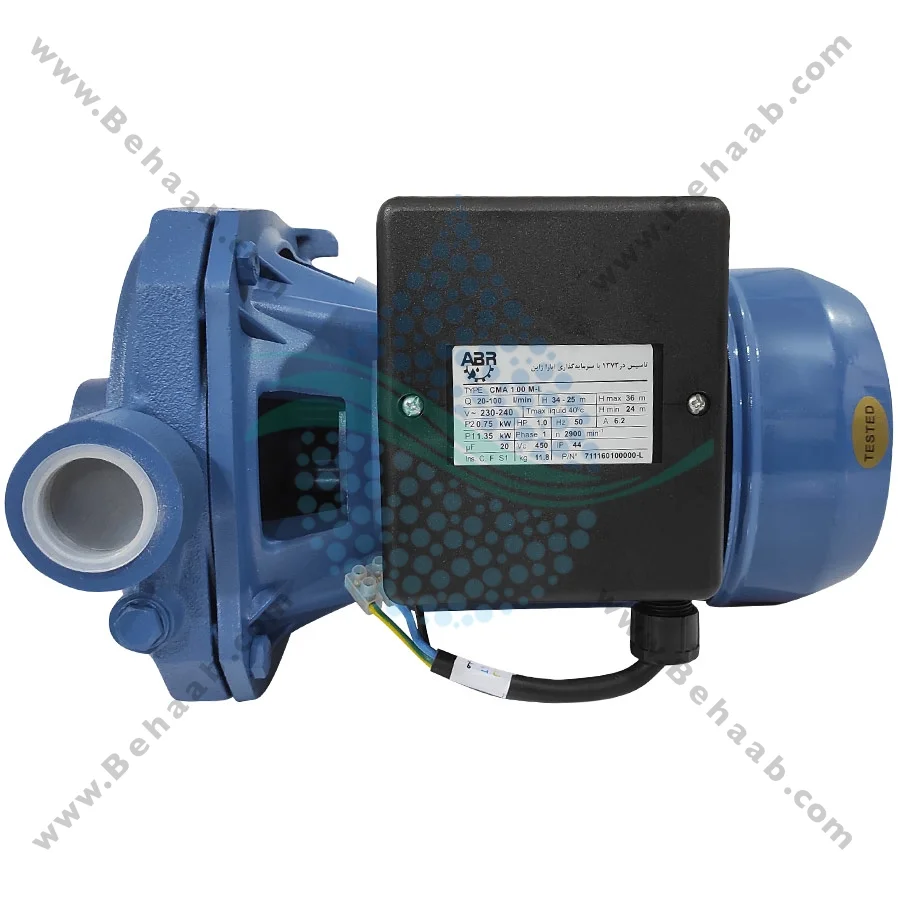 پمپ آب یک اسب ابارا مدل CMA 1.00 ML - Ebara 1 hp Pump Model CMA 1.00 ML