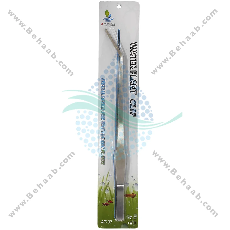 پنس سر خم کاشت گیاه آکواریوم جنکا مدل AT-37 - Jeneca Pliers Aquarium Tool Fish Tank Aquatic Plants Model AT-37