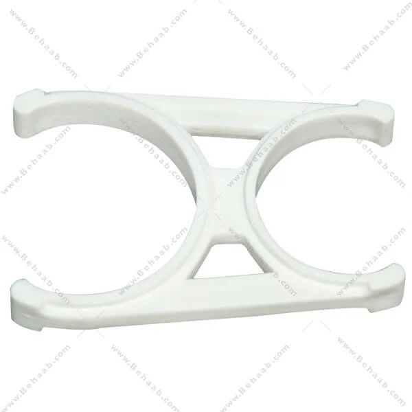 بست نگهدارنده فیلتر تصفیه آب کوچک به بزرگ - Double Clip 2.5" x 2" Diameter