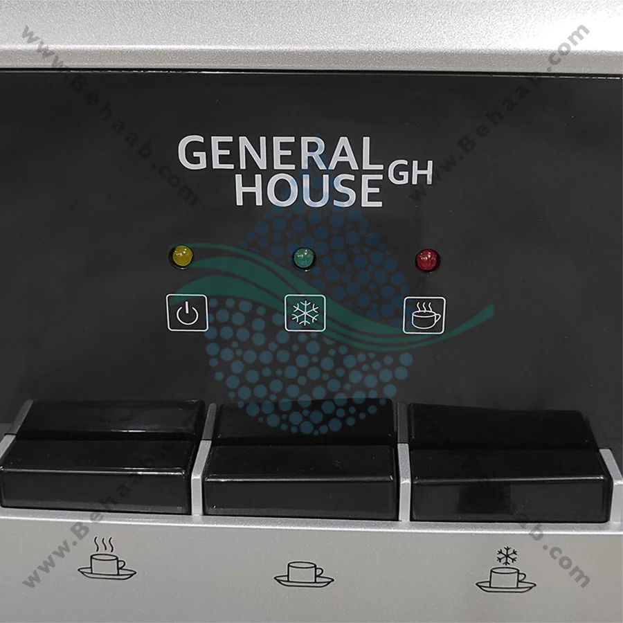 آبسردکن جنرال هاوس یخچال دار مدل GH-104 - General House Water Dispenser with Refrigerator model GH-104
