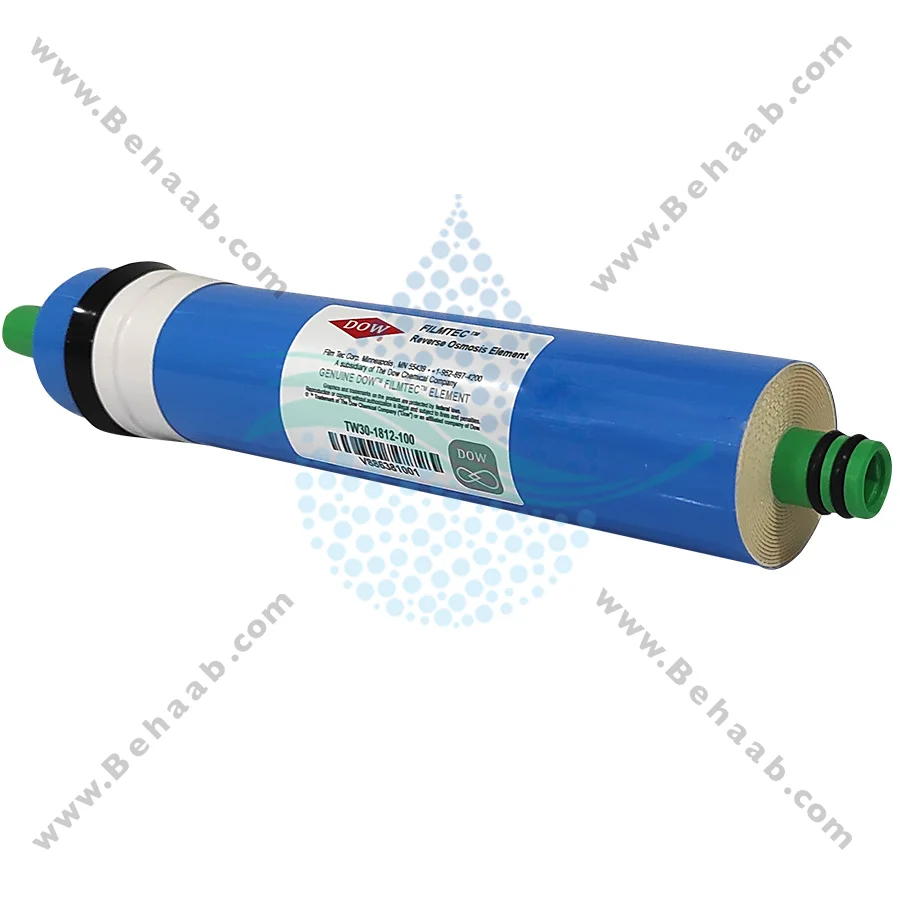 فیلتر ممبران 100 گالن فیلمتک مدل TW30-1812-100 چین - Dow Filmtec TW30-1812-100 Reverse Osmosis Membrane