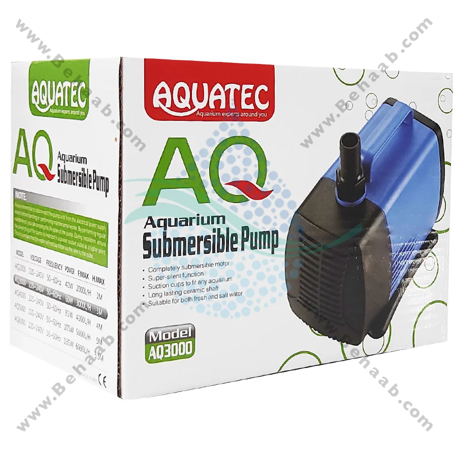 واتر پمپ آکواریوم آکواتک مدل AQ3000 - Submersible Aquarium Pumps Aquatec AQ3000