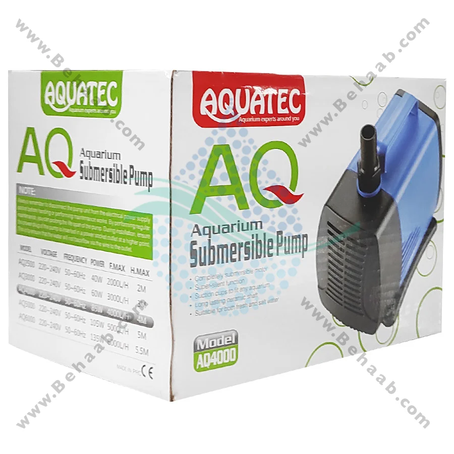 واتر پمپ آکواریوم آکواتک مدل AQ4000 - Submersible Aquarium Pumps Aquatec AQ4000