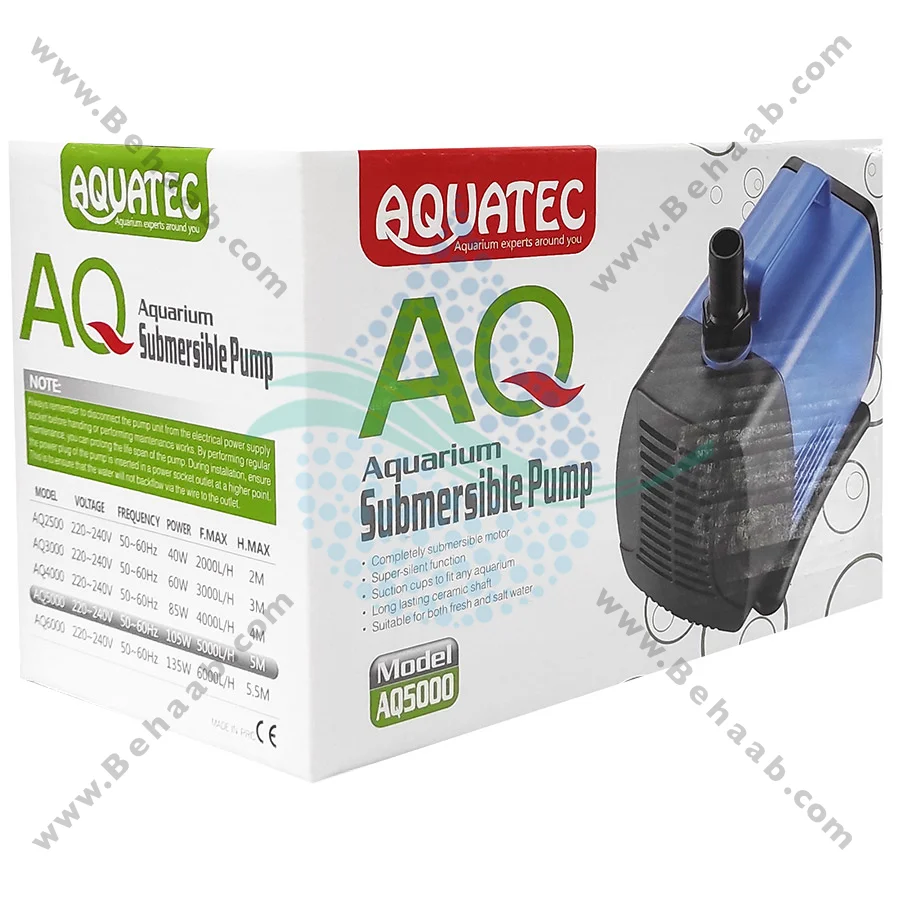 واتر پمپ آکواریوم آکواتک مدل AQ5000 - Submersible Aquarium Pumps Aquatec AQ5000