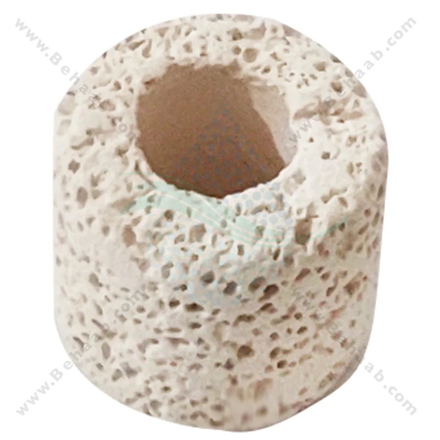 سرامیک آکواریوم ایستا حجم 0.5 لیتر سایز M - Power Material Bio Ceramic Rings Aquarium Filter Media 0.5 liter