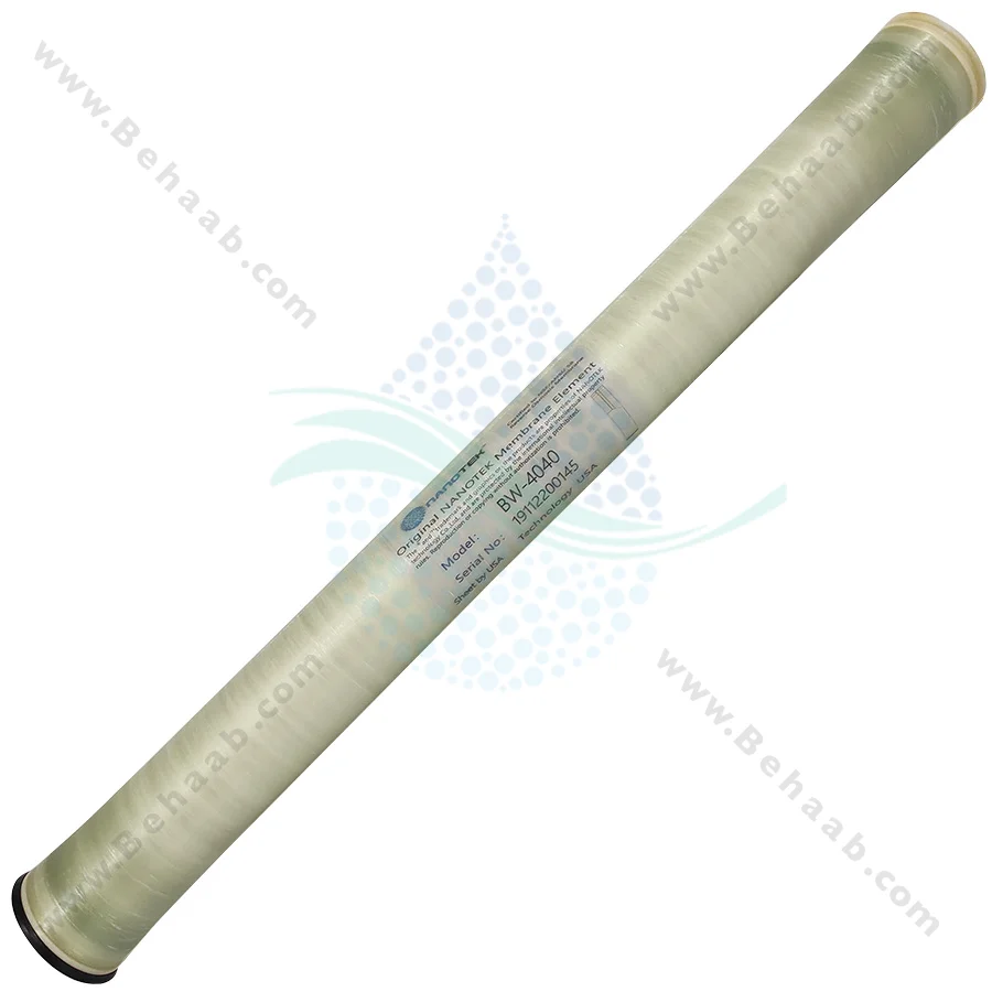 فیلتر ممبران 4 اینچ نانوتک (nanotek) مدل BW-4040 - 4inch nanotek Brackish Water RO Membrane Element-BW-4040