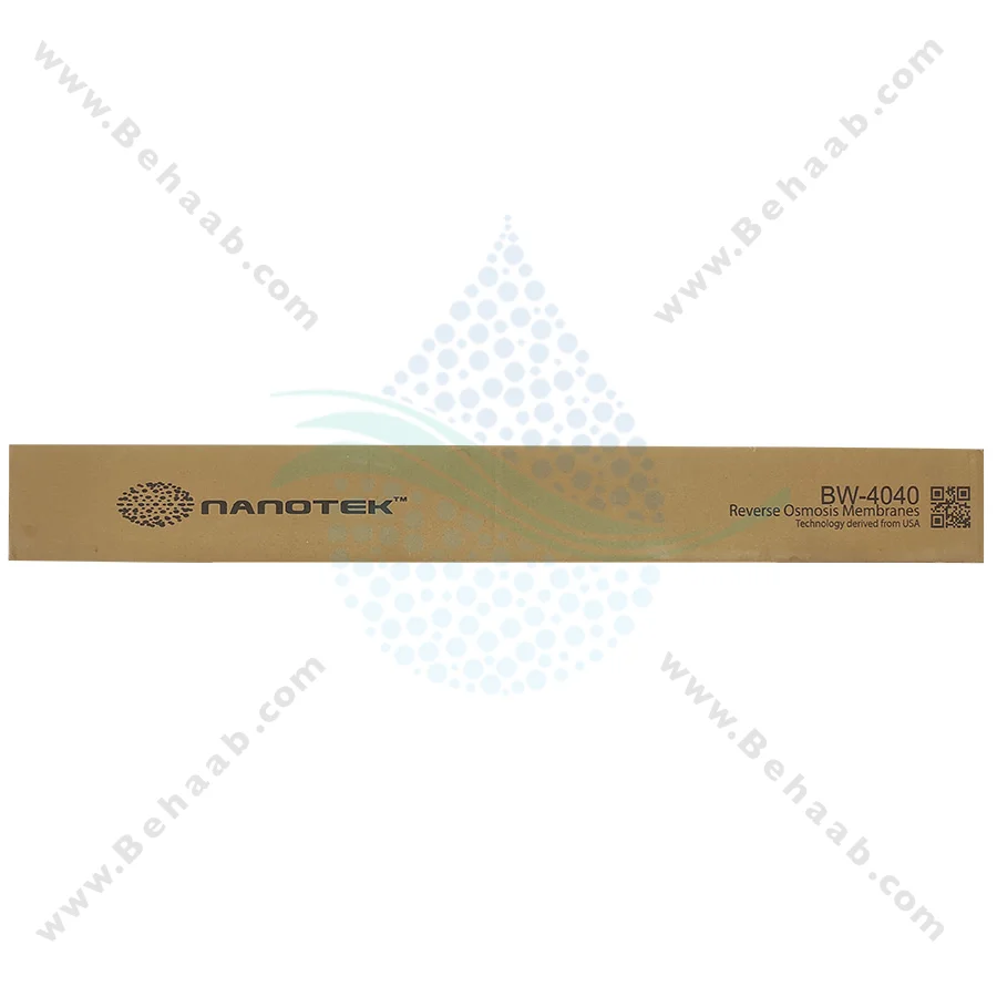 فیلتر ممبران 4 اینچ نانوتک (nanotek) مدل BW-4040 - 4inch nanotek Brackish Water RO Membrane Element-BW-4040